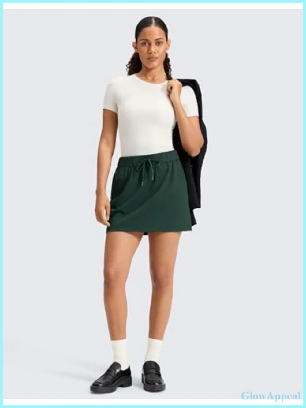 Women's A-Line Skort with Built-in Shorts and Pockets